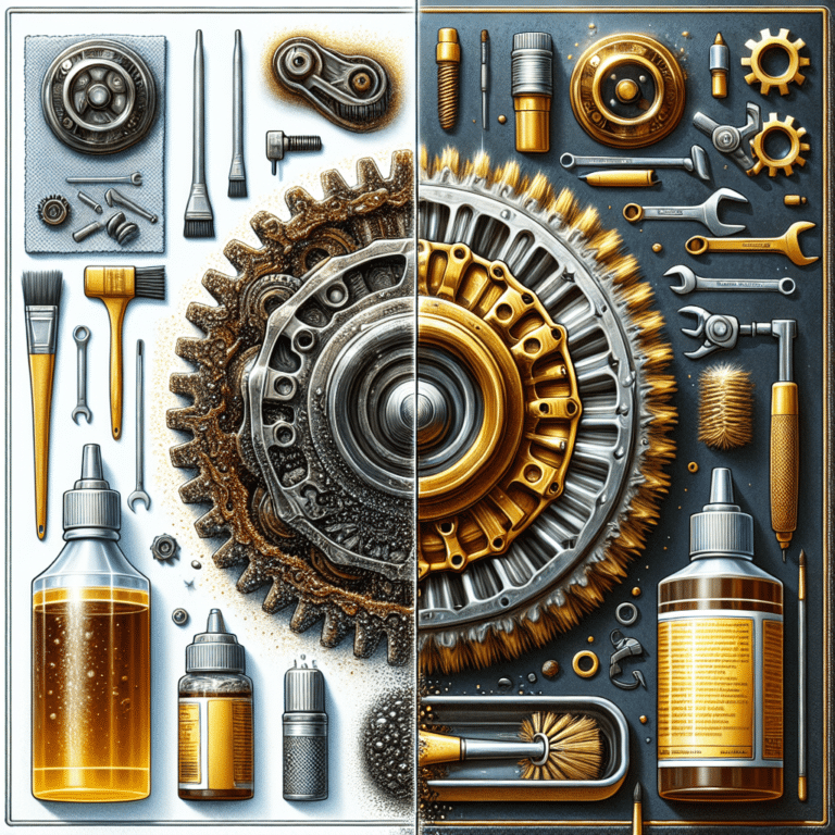 Cleaning Away Oxidation from Metal Components