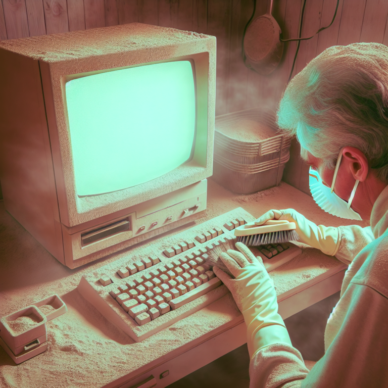 Cleaning Dust Off Old Computers