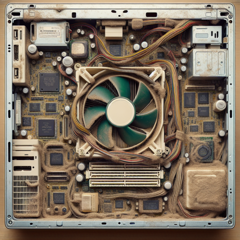Clean Fan Blades in Old PCs