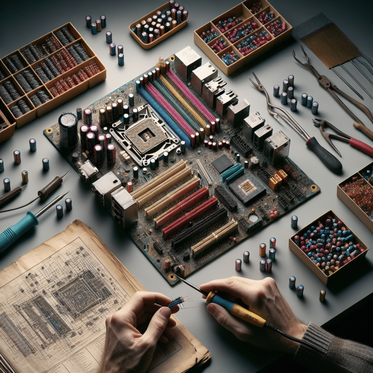<ol>
<li>"Step by Step Guide: Replacing Capacitors on Old Motherboards