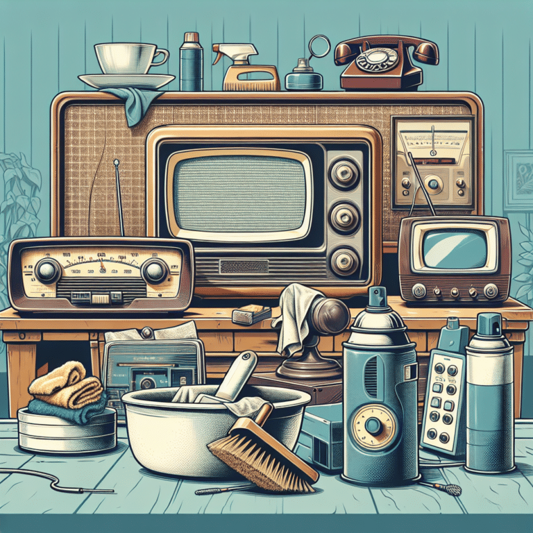 Cleaning Vintage Electronics at Home