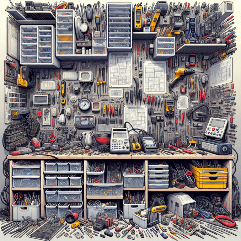 Organized Chaos: Innovative Ideas for Electronics Tool Storage".