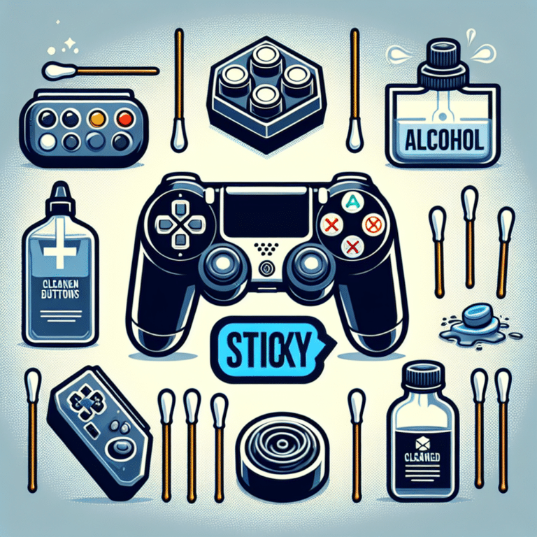 Clean Sticky Buttons on Controllers